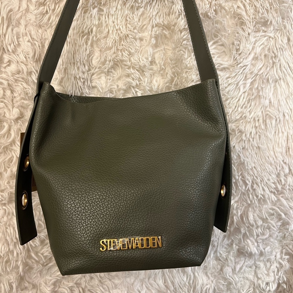 💚💚NWT-STEVE MADDEN OLIVE GREEN SHOULDER BAG AND WALLET💚💚 - Picture 12 of 17